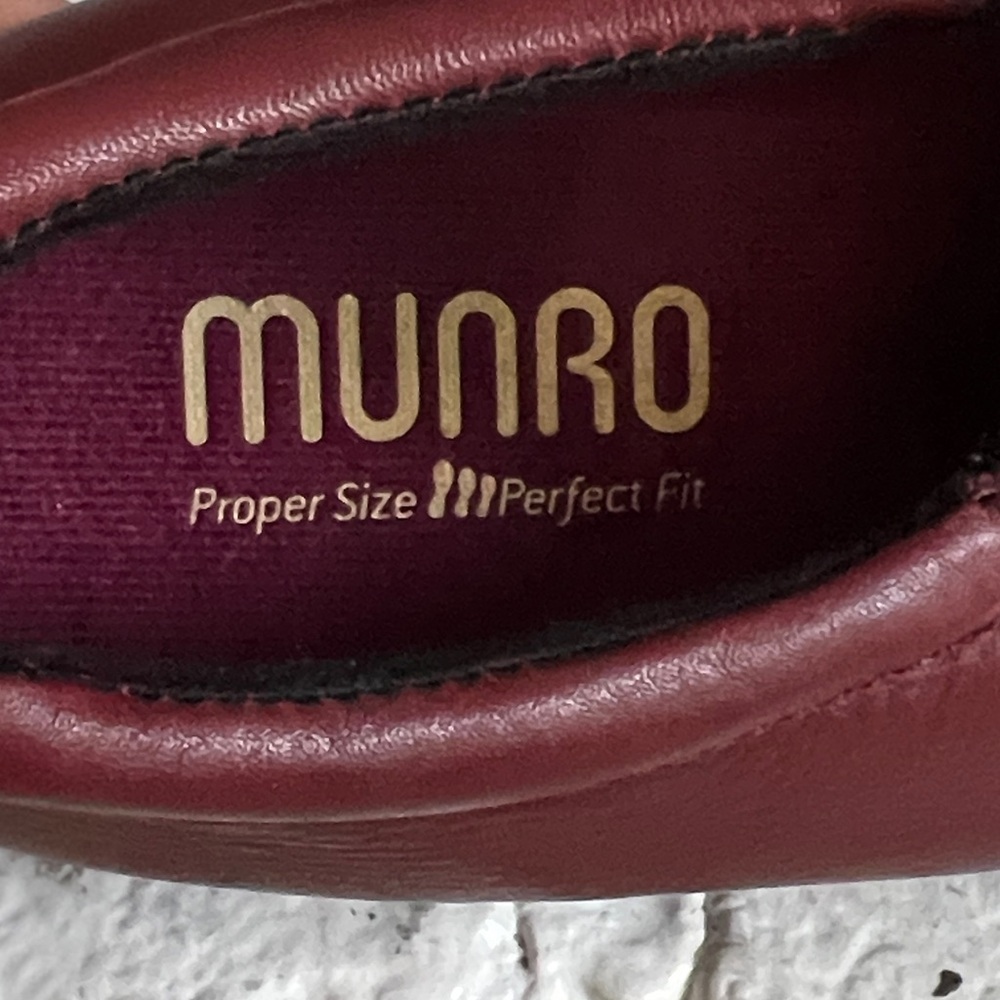 NEW Munro Napoli Zip Bootie Comfort Shoes Women’s Burgundy Res Size 9 - Picture 8 of 8